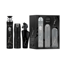 LATTAFA KIT MAAHIR BLACK 100ML+DEO+AIR FRESH