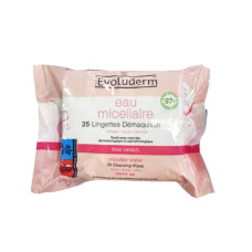 EVOLUDERM AGUA MICELAR DESMAQUI WIPES